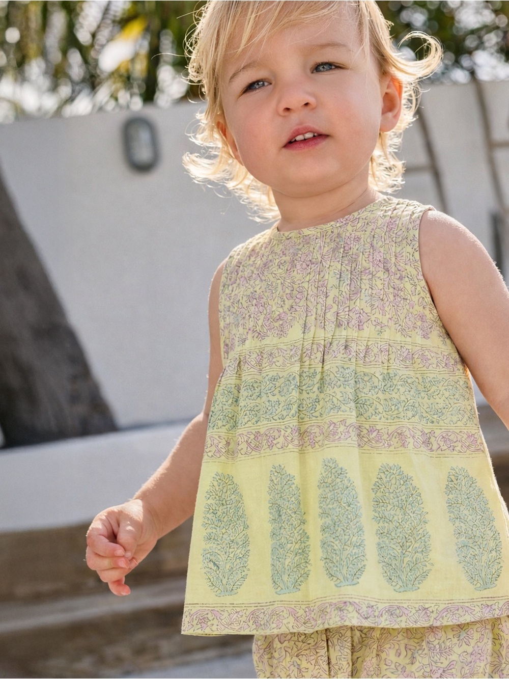 Pink Chicken Yellow Baby Girls Jaipur 2-Piece Set NWT